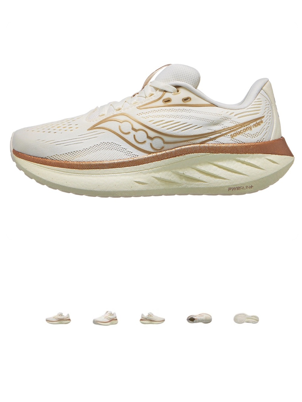 Saucony Women's Ride 18 Running Shoe - Vanilla